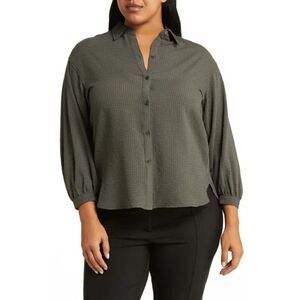 NWT Max Studio Cheesecloth Shirt Large​​​​